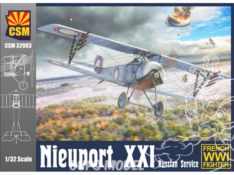 Copper State Models maquettes avions 32003 Service russe Nieuport XXI 1/32