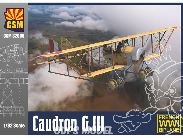 Copper State Models maquettes avions 32006 Caudron G.III Français 1/32