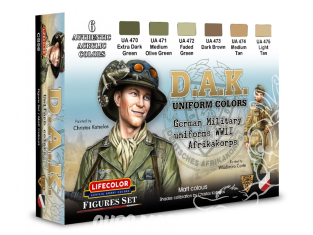 LIFECOLOR peinture cs58 Set Peintures Uniformes DAK