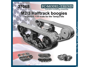 FC MODEL TREND accessoire militaire résine 37068 Boogies M2/3 Halftrack Tamiya 1/35