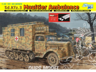 Dragon maquette militaire 6766 Sd.Kfz.3 Maultier Ambulance avec chenilles Magic Track 1/35
