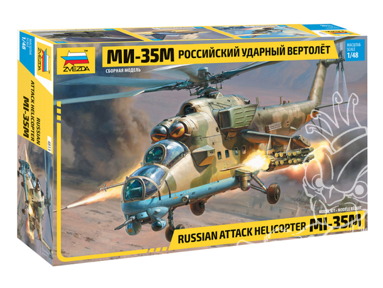 Zvezda maquettes helicoptére 4813 Hélicoptère d'attaque russe Mi-35M 1/48