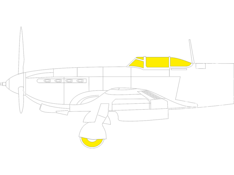 Eduard Express Mask JX293 Yak-9T Icm 1/32