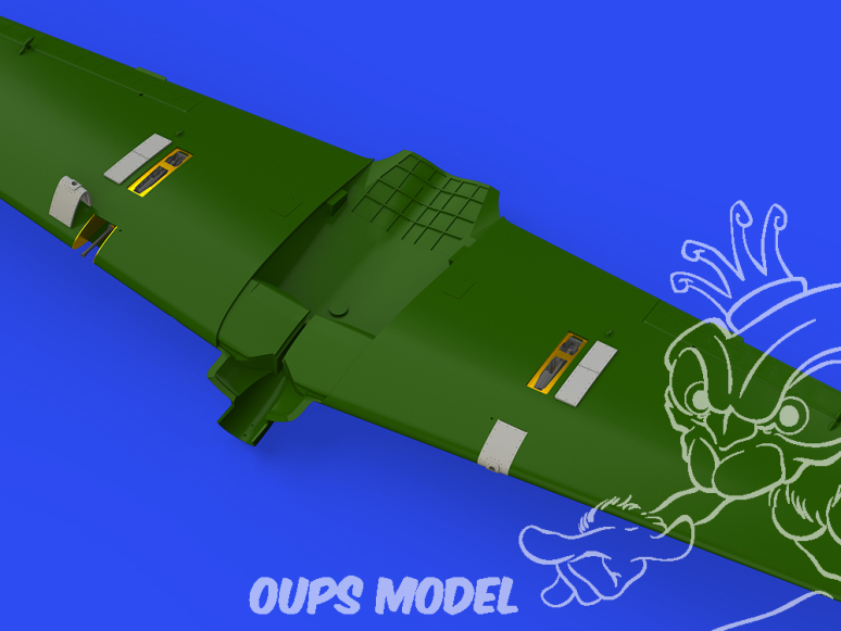 Eduard kit d'amelioration avion brassin Print 648771 A6M2 Gun bays Eduard 1/48