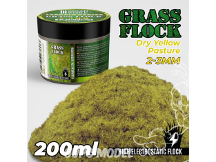 Green Stuff 506418 Herbe Statique 2-3mm DRY YELLOW PASTURE 200ml