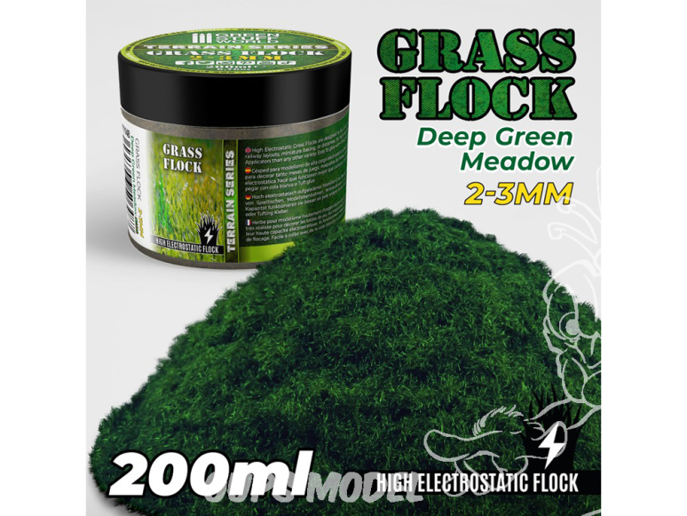 Green Stuff 506487 Herbe Statique 2-3mm DEEP GREEN MEADOW 200ml