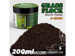 Green Stuff 506623 Herbe Statique 4-6mm CHAMPS BRÛLÉS 200ml