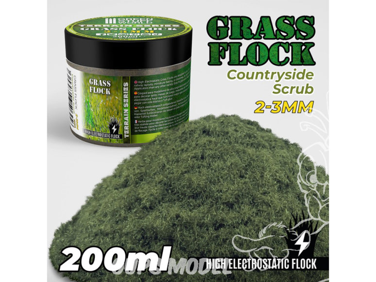 Green Stuff 506456 Herbe Statique 2-3mm broussailles des campagnes 200ml