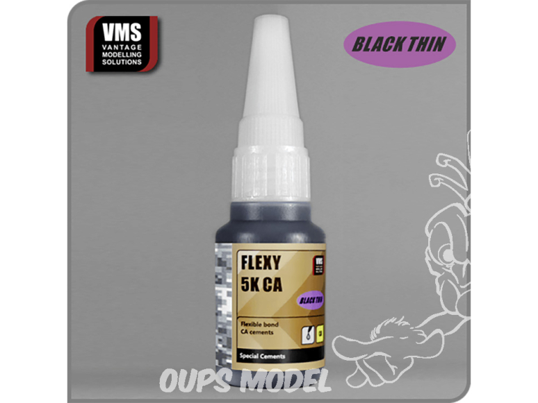 VMS CM11 Flexy 5K CA Black Thin - Colle cyano 5K noir extra fine 20g