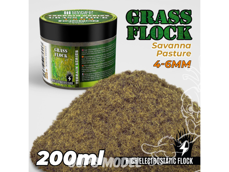 Green Stuff 506531 Herbe Statique 4-6mm PÂTURAGE DE LA SAVANE 200ml