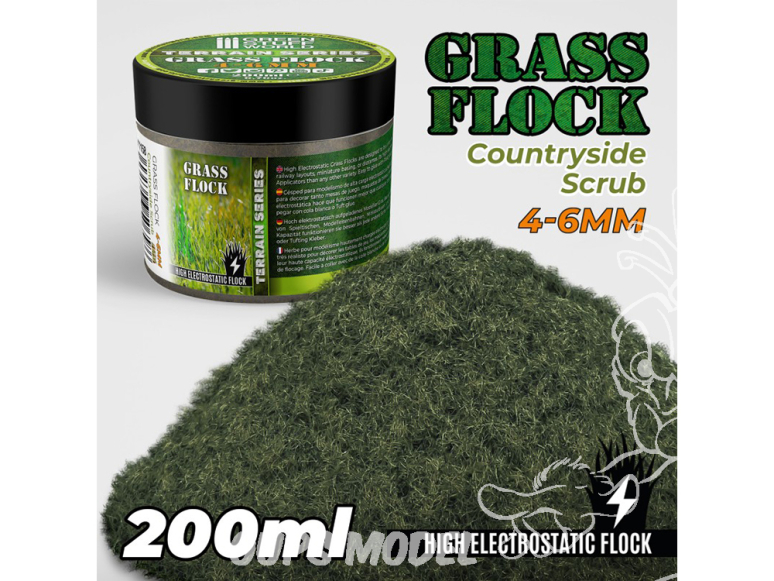 Green Stuff 506586 Herbe Statique 4-6mm broussailles des campagnes 200ml