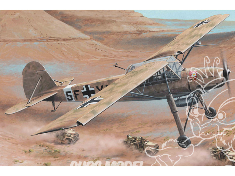 Hobby Boss maquette avion 80181 Avion de reconnaissance allemand Fi-156 C-3 /TROP Storch 1/35