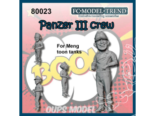 FC MODEL TREND figurine résine 80023 Equipage Panzer III Toon Meng