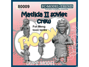 FC MODEL TREND figurine résine 80009 Equipage Matilda II Soviétique Toon Meng