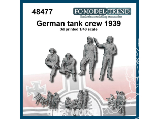 FC MODEL TREND figurine résine 48477 Equipage de char Panzer 1939 1/48