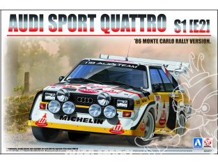 Beemax maquette voiture BX24035 Audi Sport Quatro S1 (E2) Rally de Monte Carlo 1986 1/24