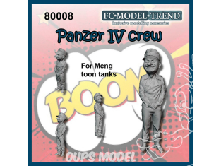 FC MODEL TREND figurine résine 80008 Equipage Panzer IV Toon Meng