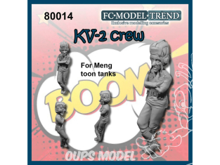 FC MODEL TREND figurine résine 80014 Equipage KV-2 Toon Meng