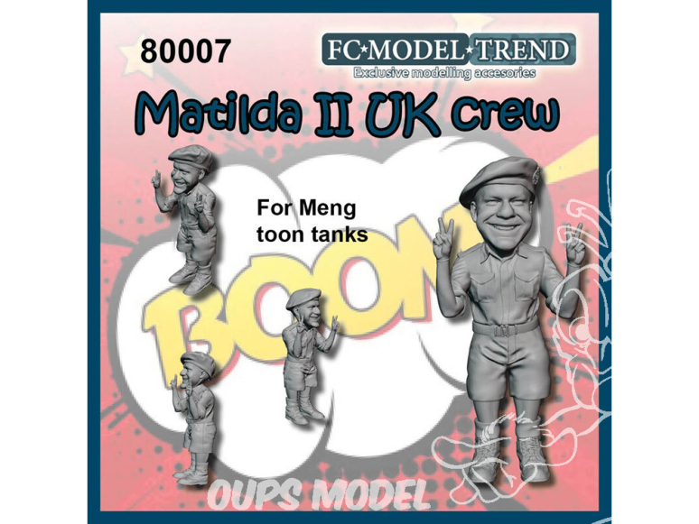 FC MODEL TREND figurine résine 80007 Equipage Matilda II Britannique Toon Meng