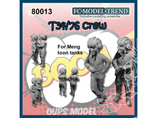 FC MODEL TREND figurine résine 80013 Equipage T34/76 Toon Meng