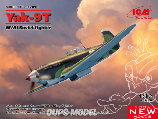 Icm maquette avion 32090 Chasseur Sovietique Yak-9T WWII 1/32