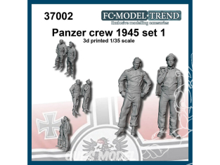 FC MODEL TREND figurine résine 37002 Equipage Panzer 1945 Set 1 1/35