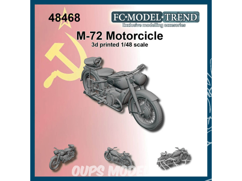 FC MODEL TREND maquette résine 48468 Moto M-72 1/48