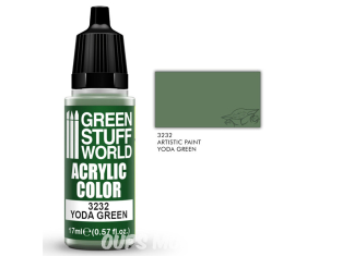 Green Stuff 3232 Peinture Couleur Acrylique VERT YODA 17ml