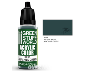Green Stuff 3239 Peinture Couleur Acrylique VERT ARACHNIDE 17ml