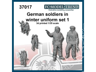 FC MODEL TREND figurine résine 37017 Soldats Allemands en uniforme hiver WWII Set 1 1/35