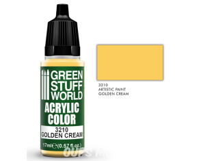 Green Stuff 3210 Peinture Couleur Acrylique CRÈME D'OR 17ml