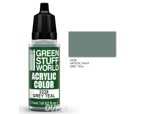 Green Stuff 3228 Peinture Couleur Acrylique GRIS SARCELLE 17ml
