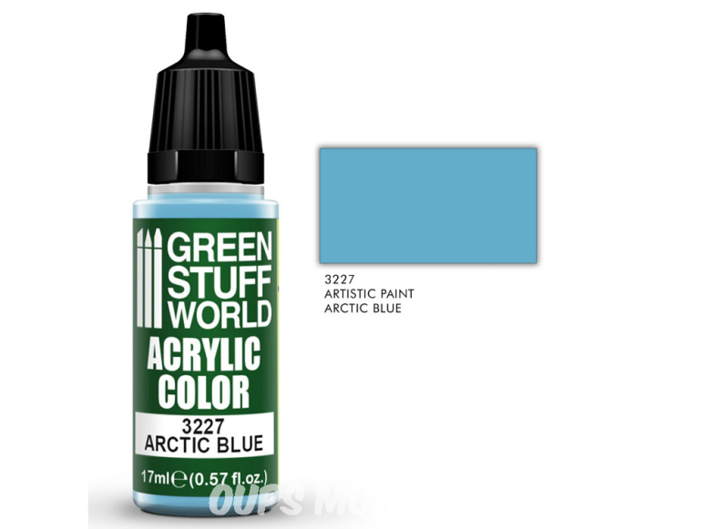 Green Stuff 3227 Peinture Couleur Acrylique BLEU ARCTIQUE 17ml