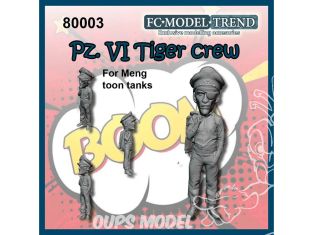 FC MODEL TREND figurine résine 80003 Equipage Tigre Panzer VI Toon Meng