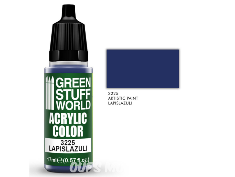 Green Stuff 3225 Peinture Couleur Acrylique LAPIS LAZULI 17ml