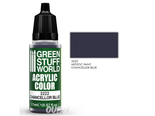 Green Stuff 3222 Peinture Couleur Acrylique CHANCELIER BLEU 17ml
