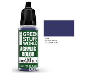 Green Stuff 3224 Peinture Couleur Acrylique BLEU ULTRAMAR 17ml