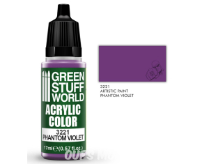 Green Stuff 3221 Peinture Couleur Acrylique VIOLET FANTÔME 17ml