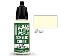 Green Stuff 3207 Peinture Couleur Acrylique CROC BLANC 17ml
