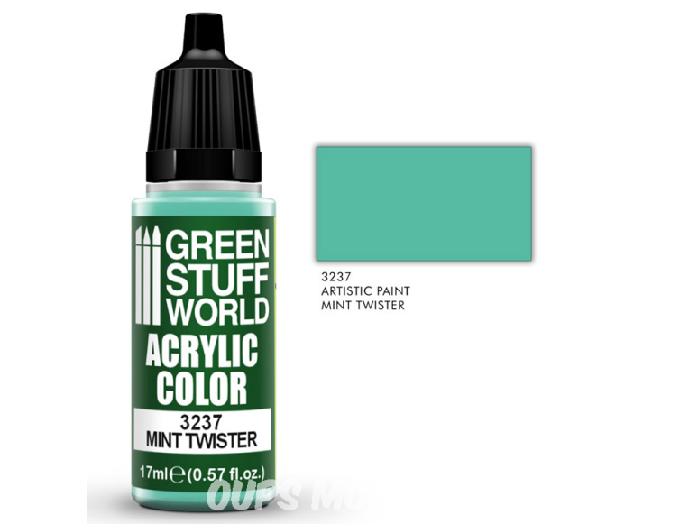 Green Stuff 3237 Peinture Couleur Acrylique TWISTER MENTHE 17ml