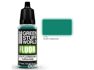 Green Stuff 1776 Peinture Fluor TURQUOISE 17ml