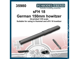FC MODEL TREND accessoire résine 35980 Canon sFH 18 150mm pour Hummel 1/35