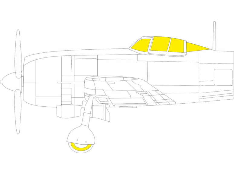 Eduard Express Mask CX626 Ki-84 Arma Hobby 1/72