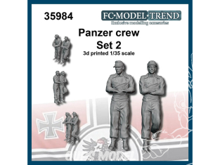 FC MODEL TREND figurine résine 35984 Equipage Panzer Set 2 1/35