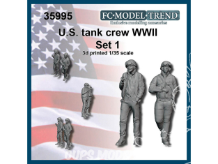 FC MODEL TREND figurine résine 35995 Equipage de char US WWII Set 1 1/35