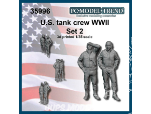 FC MODEL TREND figurine résine 35996 Equipage de char US WWII Set 2 1/35