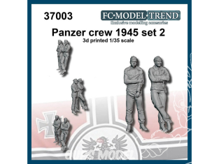 FC MODEL TREND figurine résine 37003 Equipage Panzer 1945 Set 2 1/35