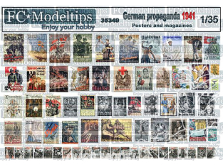 FC MODEL TREND accessoire diorama 35349 Affiches propagande Allemande 1941 1/35