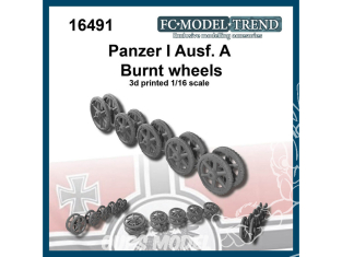 FC MODEL TREND accessoire résine 16491 Roues usées Panzer I Ausf.A 1/16