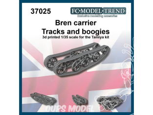 FC MODEL TREND accessoire militaire résine 37025 Chenilles et Boogies Bren Carrier Tamiya 1/35